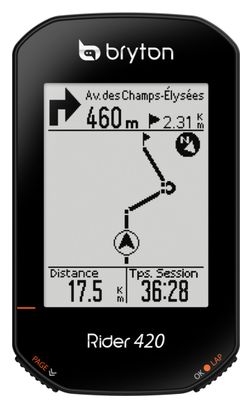 BRYTON Compteur GPS Rider 420T   Ceinture Cardio/Capteur Cadence