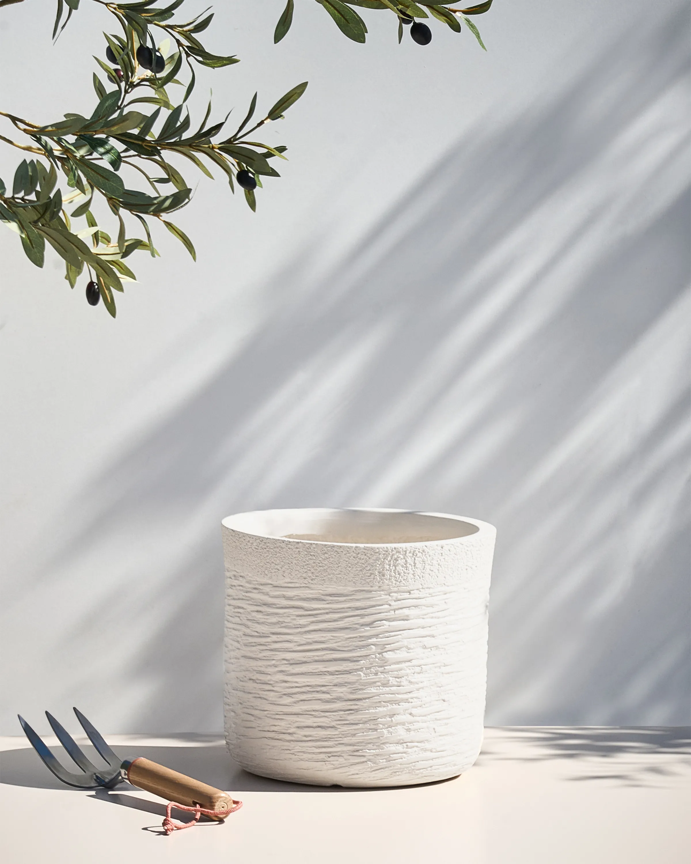 Bloempot SAMOS 26 cm Lichtbeige
