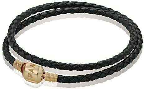 Pandora - 550705CGY-D2 - Leder Armband - Met 14k Goud