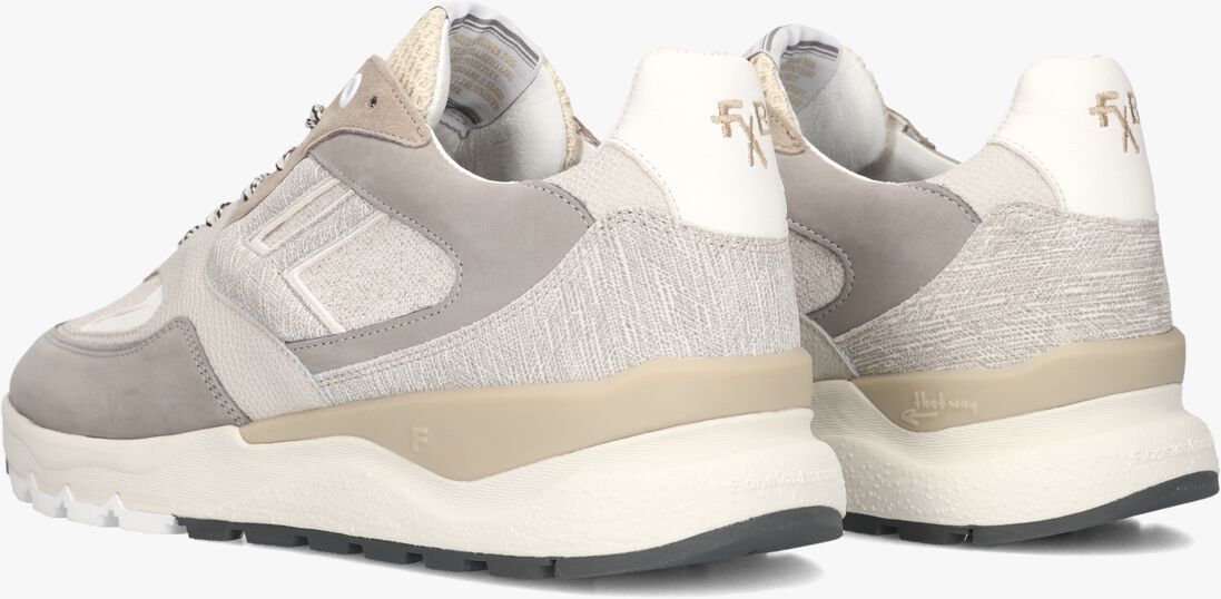 beige floris van bommel lage sneakers sfm-10154 de treener