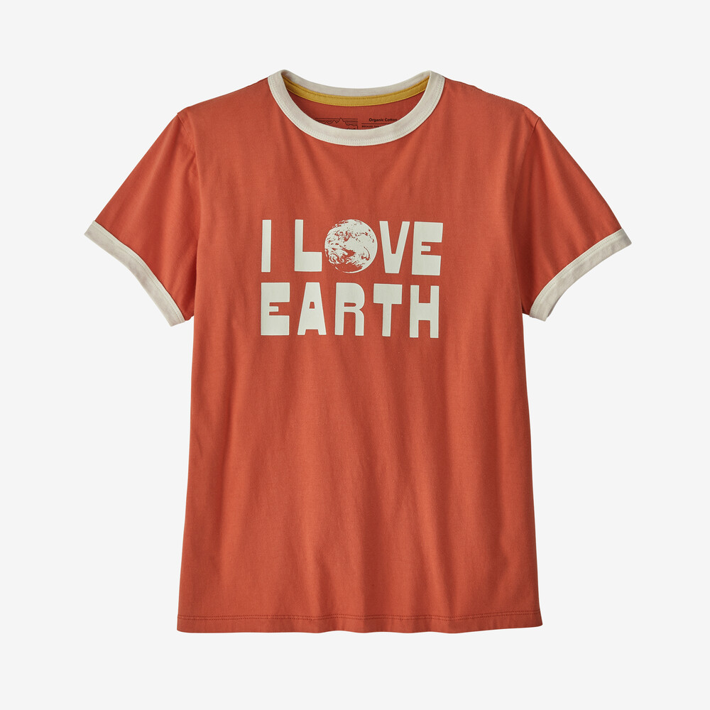 Damen-Bio-Ringer-T-Shirt „Earth Love“