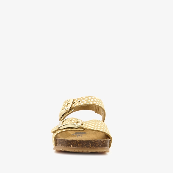 Groot leren meisjes sandalen met sterren