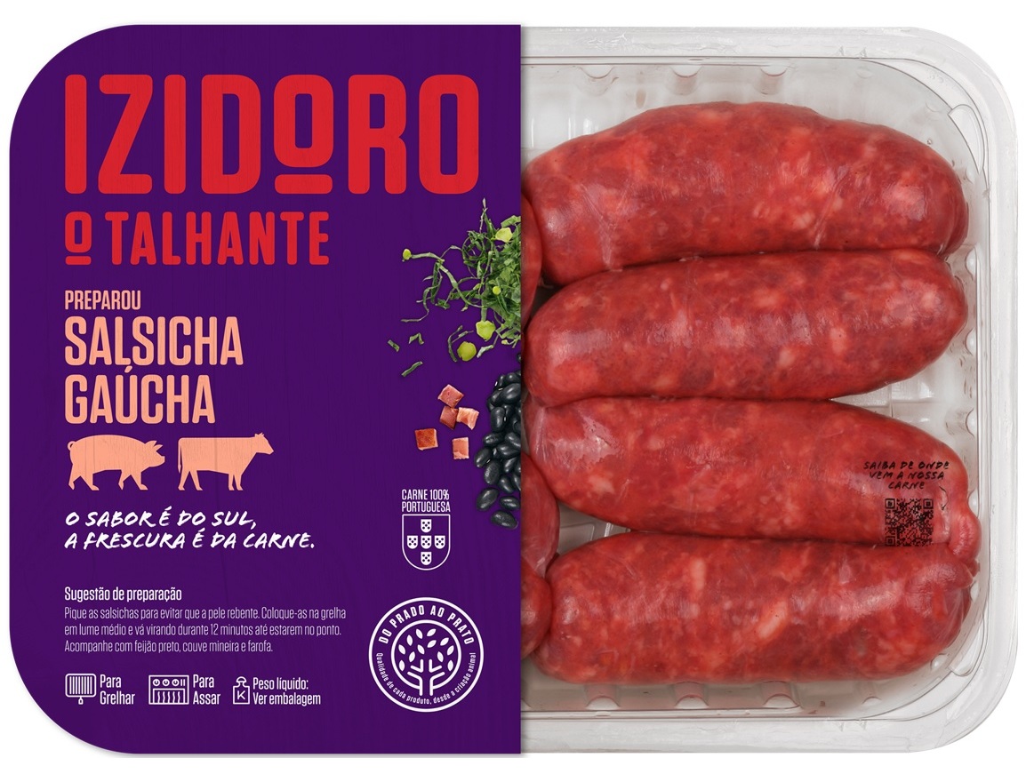 SALSICHA FRESCA SUINO GAUCHA 600GR