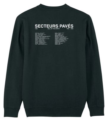 Sweat Unisexe Çois 'Secteurs Pavés Paris-Roubaix' Noir