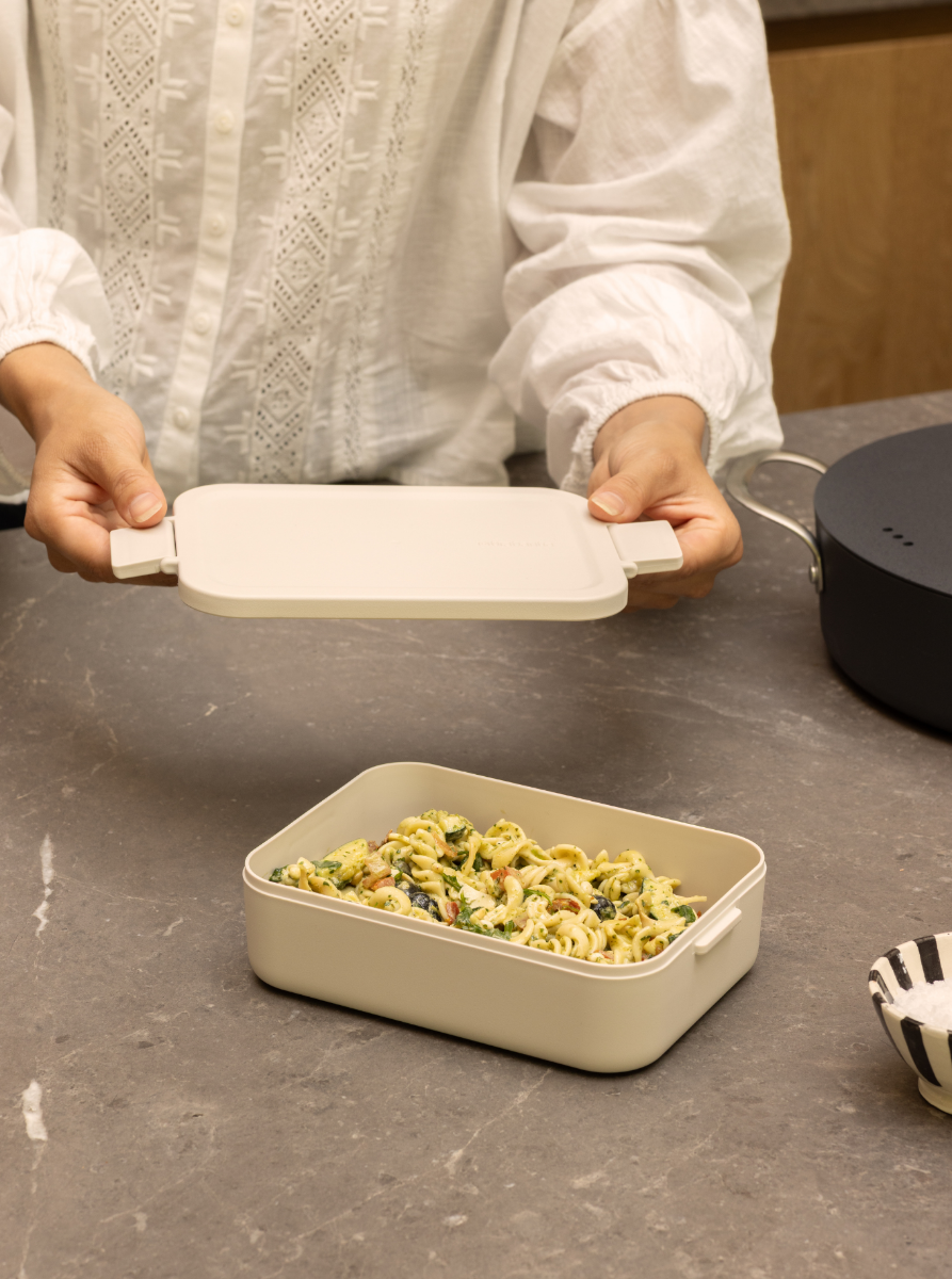 Make & Take Lunchbox, medium, kunststof - Soft Beige