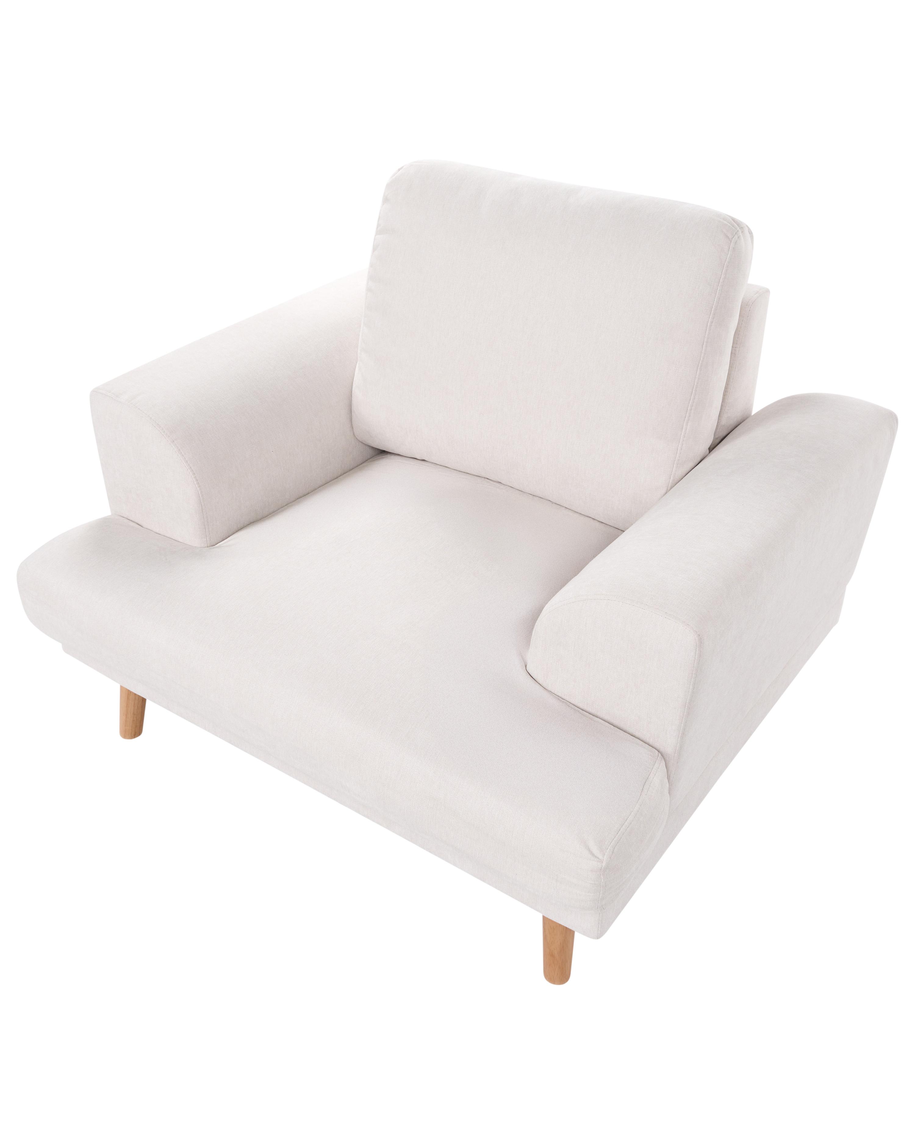 Fauteuil KILDAL Stof Lichtbeige