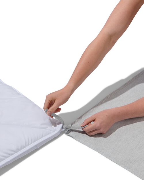 housse de couette coton doux 140 x 200/220 vert clair