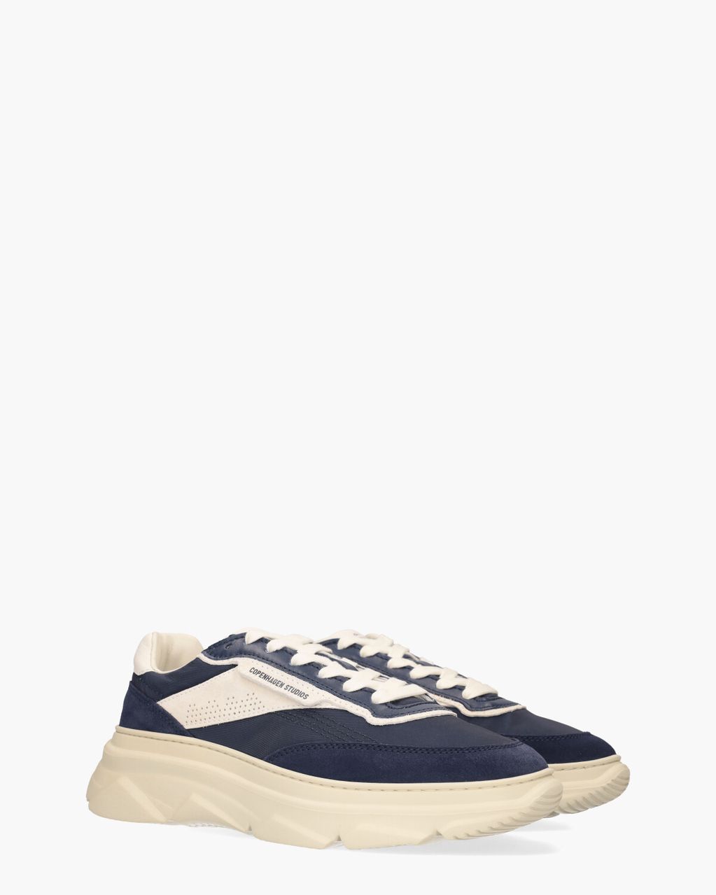 Copenhagen Studios CPH56M Material Mix Donkerblauw/Wit Herensneakers