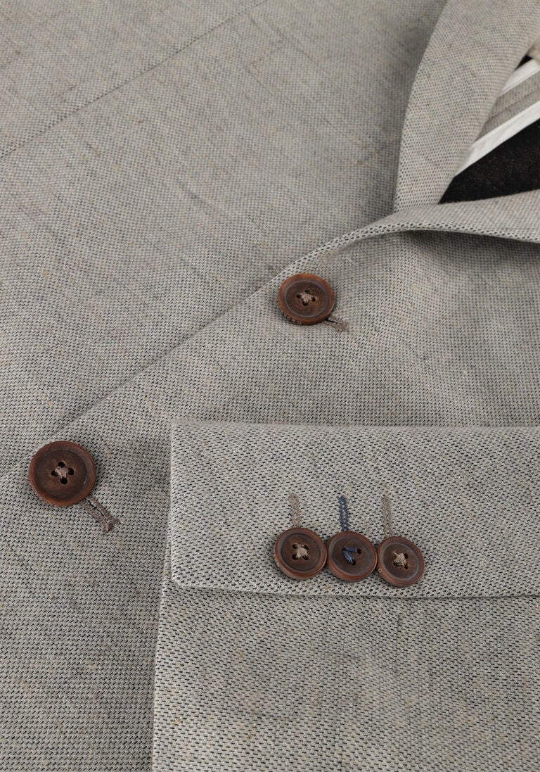 VANGUARD beige vanguard colbert blazer linen blend scura