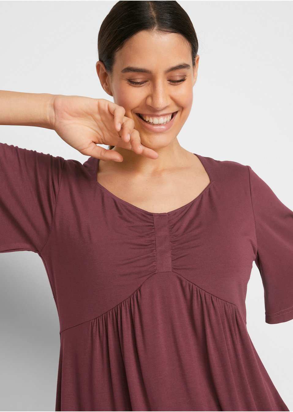 T-shirt trapèze en viscose