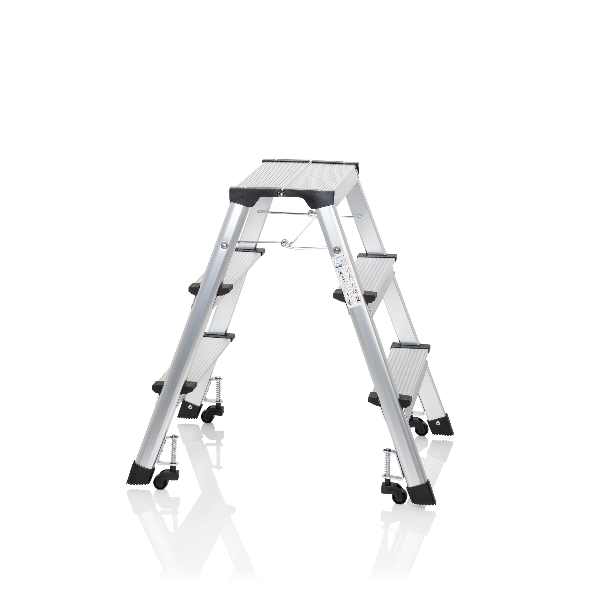 Klappleiter SOLID IV Aluminium hjh OFFICE