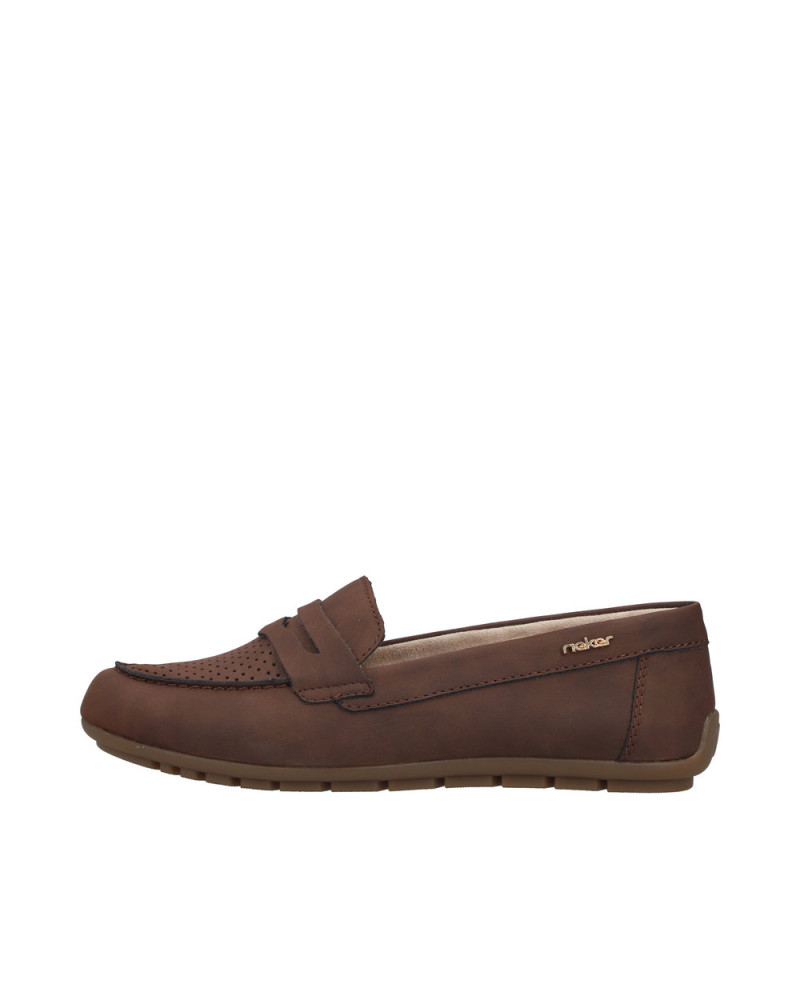 Rieker dame loafer - Brun