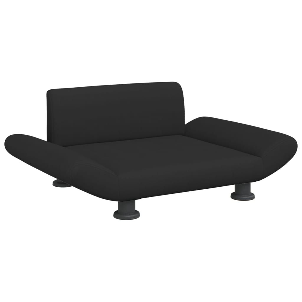 Cama para cães em tecido preto vidaXL, 70x45x28 cm