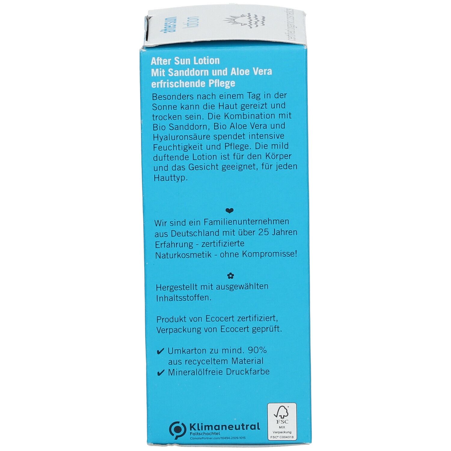 eco cosmetics AfterSun Lotion
