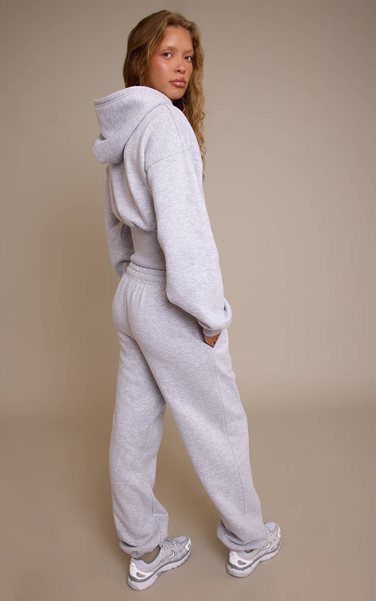 Gris Cendré Joggers PLT À Cordon Avec Poignets À Patte