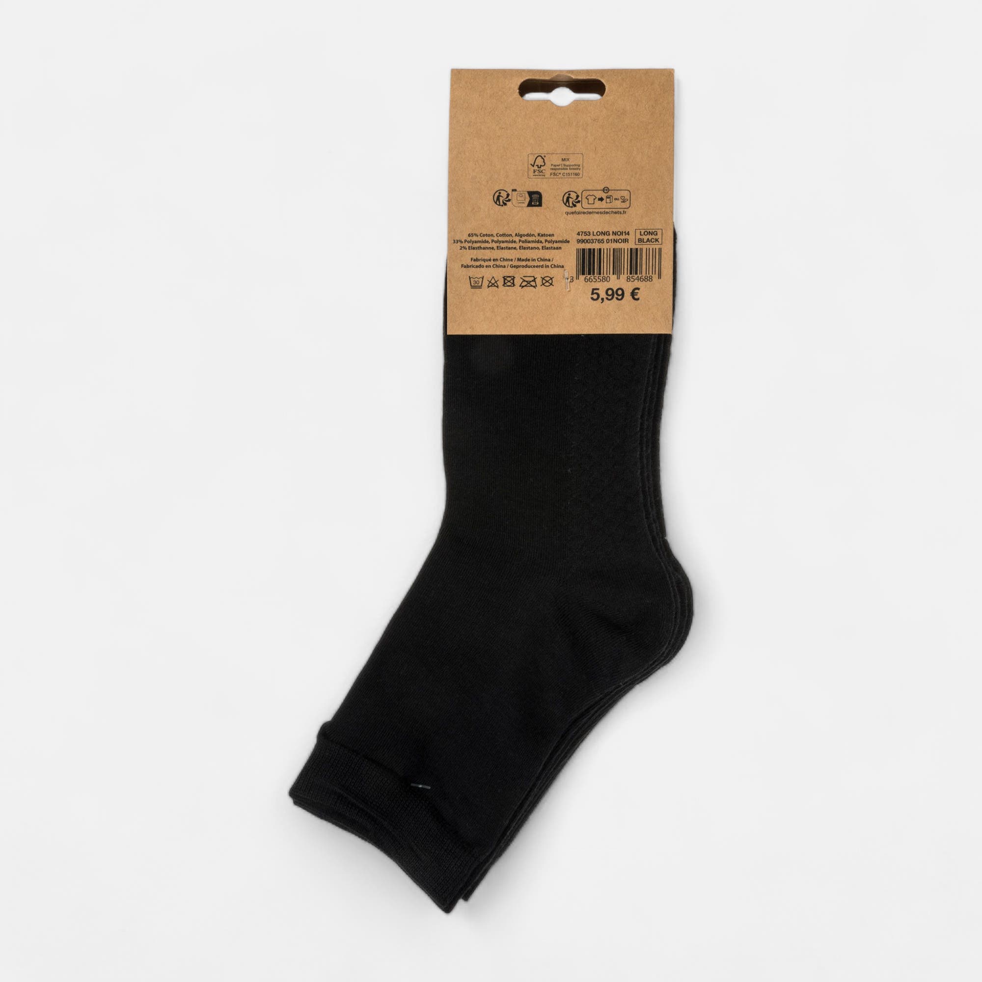 Chaussettes Homme noir