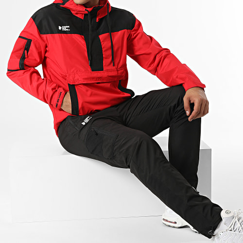 Ensemble De Survetement Harlem Rouge Noir
