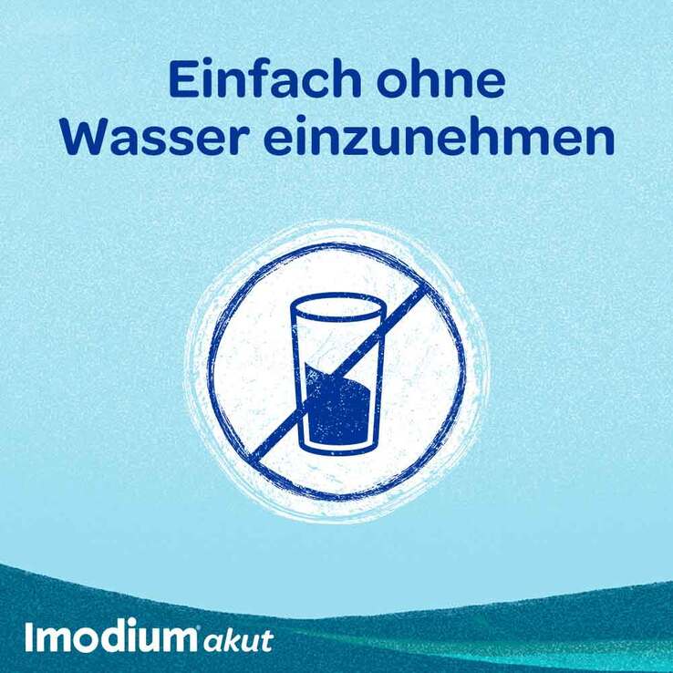 Imodium akut lingual – Soforthilfe bei akutem Durchfall, 6 St