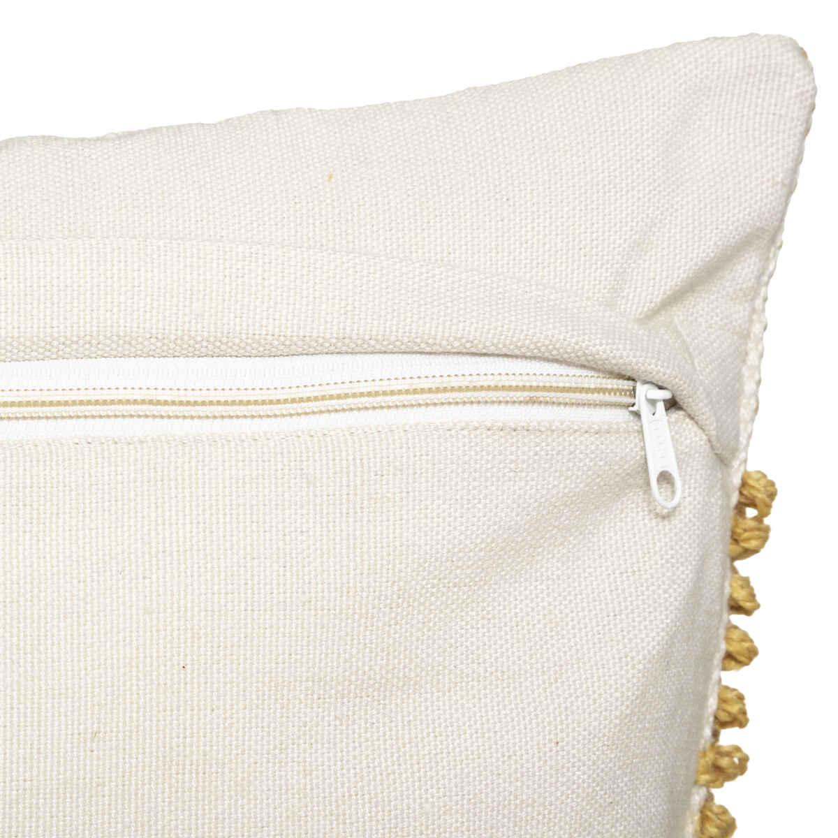 COUSSIN RECYCLE ROW OCRE 45X45CM