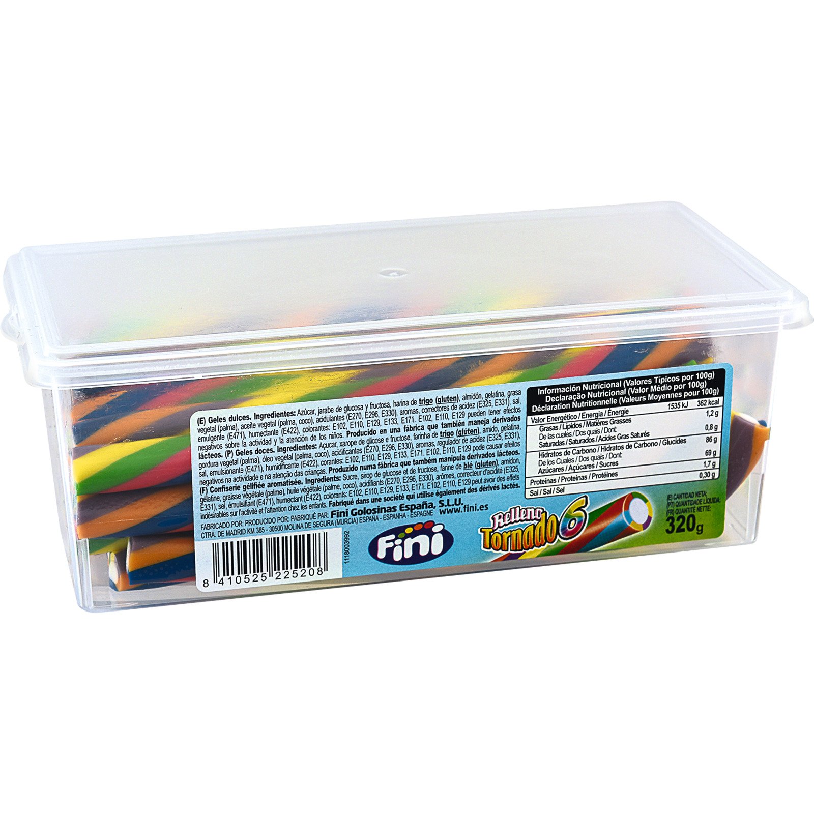 Fini gefüllte Multicolorsticks 320g