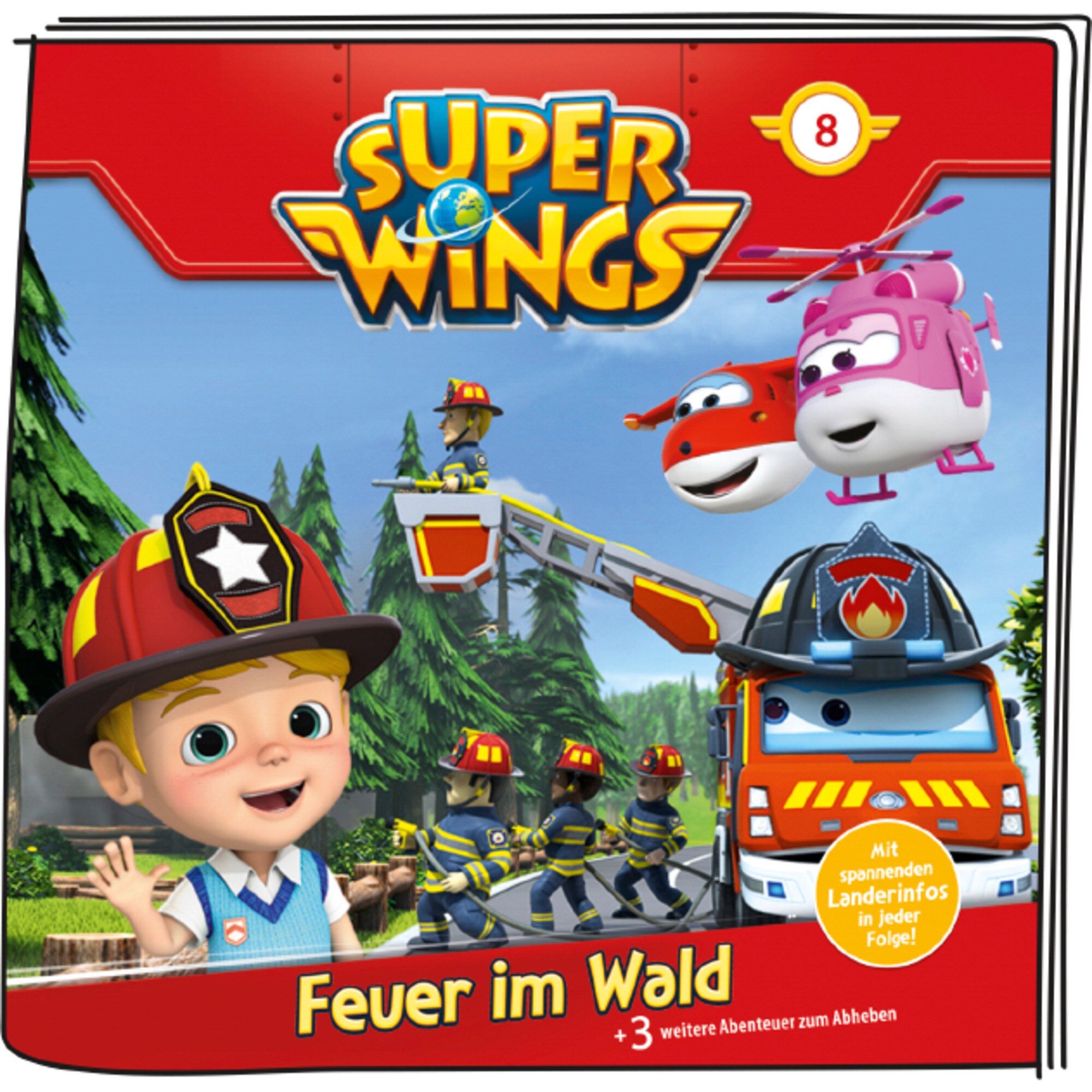 Tonies Spielfigur Super Wings - Feuer im Wald & 3 weitere Abenteuer