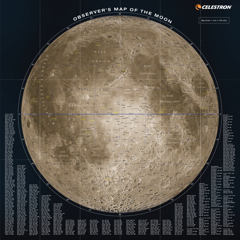 Celestron - Måne Kort