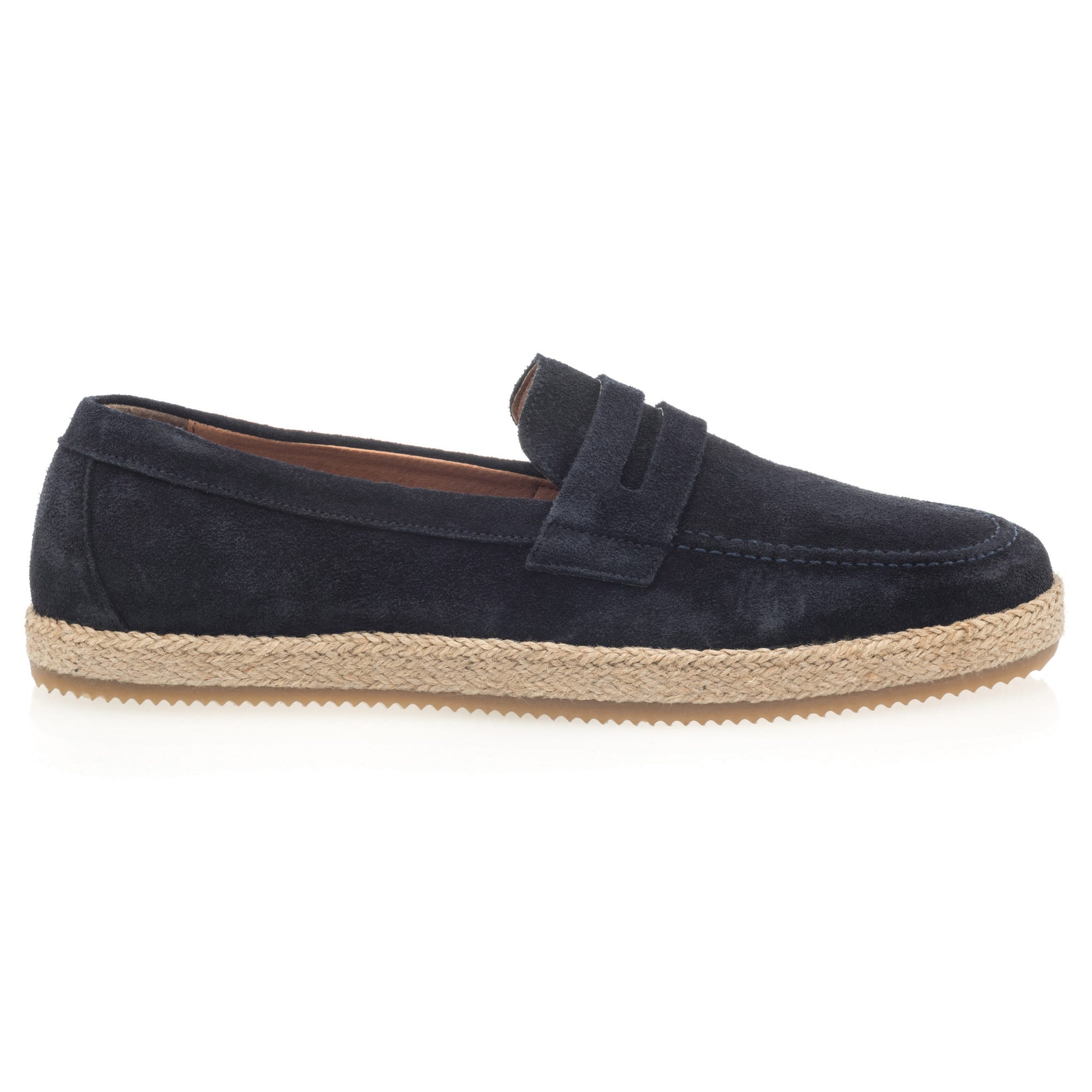 Mocassins Homme en cuir bleu marine