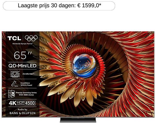 Tcl - 65C8K QD-Mini LED - Google TV - 65 Inch - Brushed Titanium