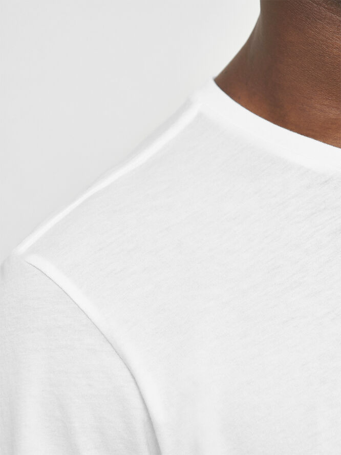 Knowledge Cotton Apparel AGNAR basic t-shirt - Regenerative Organic Certified™ - GOTS/Vegan Hvid