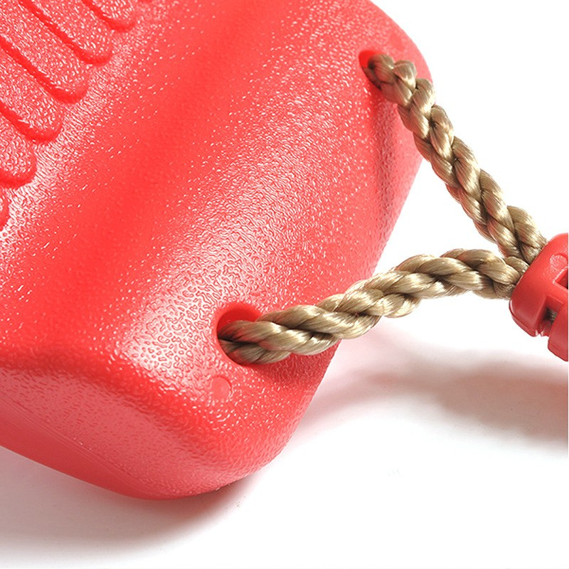 Kinder Schaukel Sitz Outdoor Spielzeug inkl. Verstellbarem Seil   Karabiner Haken - Rot