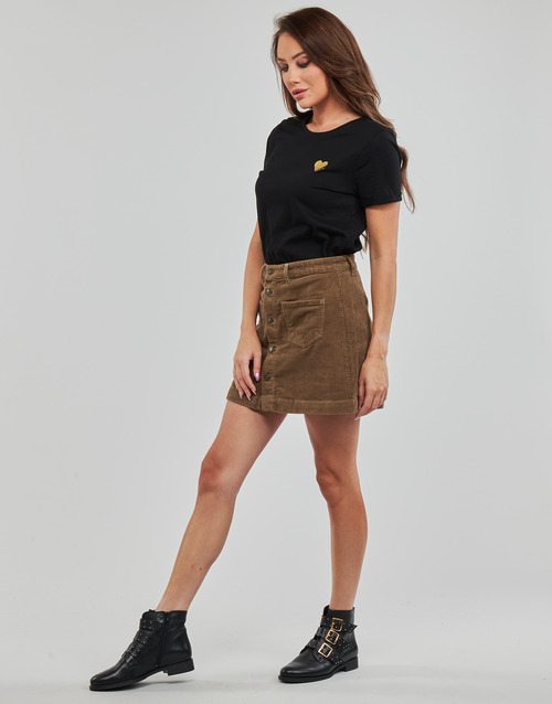 Only - ONLKITA S/S LOGO TOP - Noir