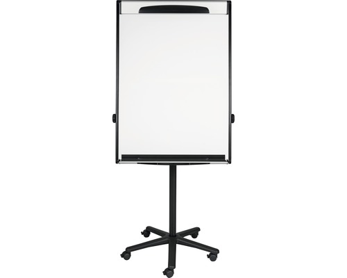 Mobiele flipchart zwart 116x81 cm