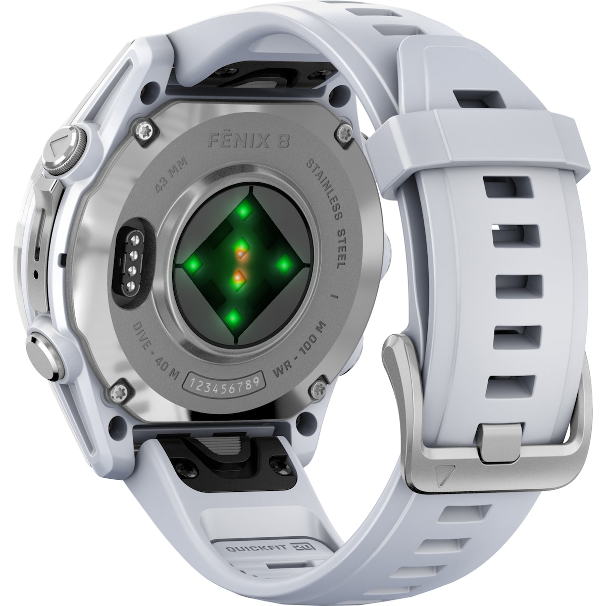 Garmin Fenix 8 smartklokke 43 mm (Whitestone)