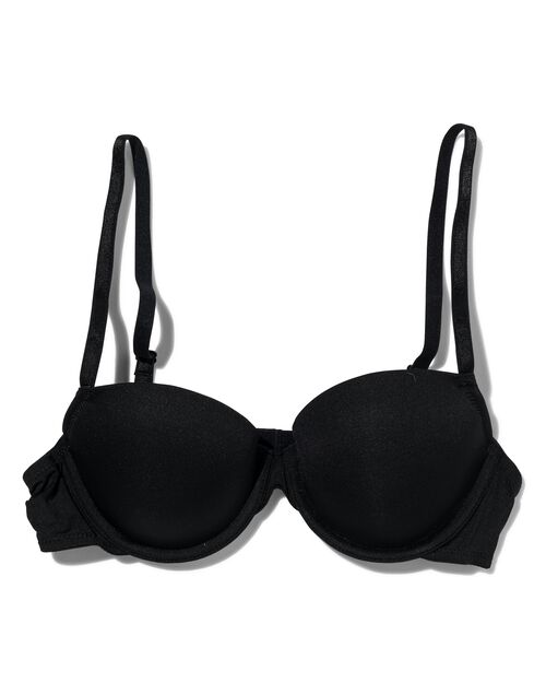 soutien-gorge préformé avec armatures recyclé/micro noir