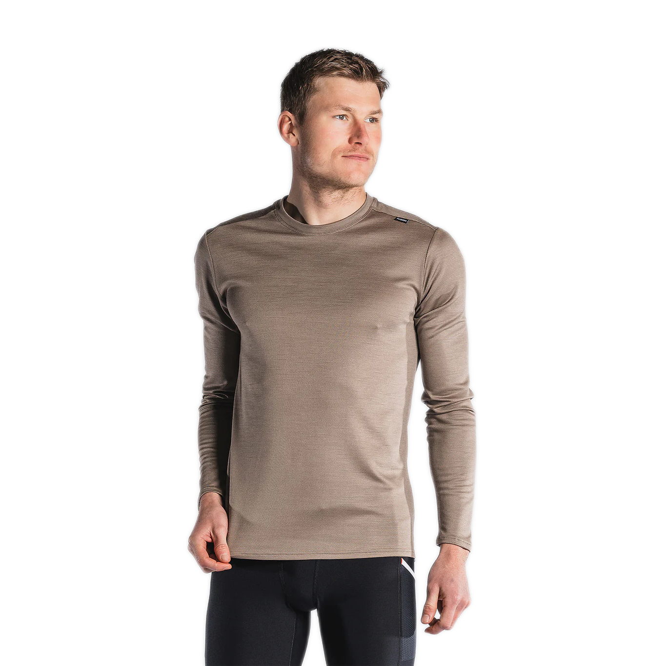 fusion technical langaermet merinould t shirt herre 243 1155 sand