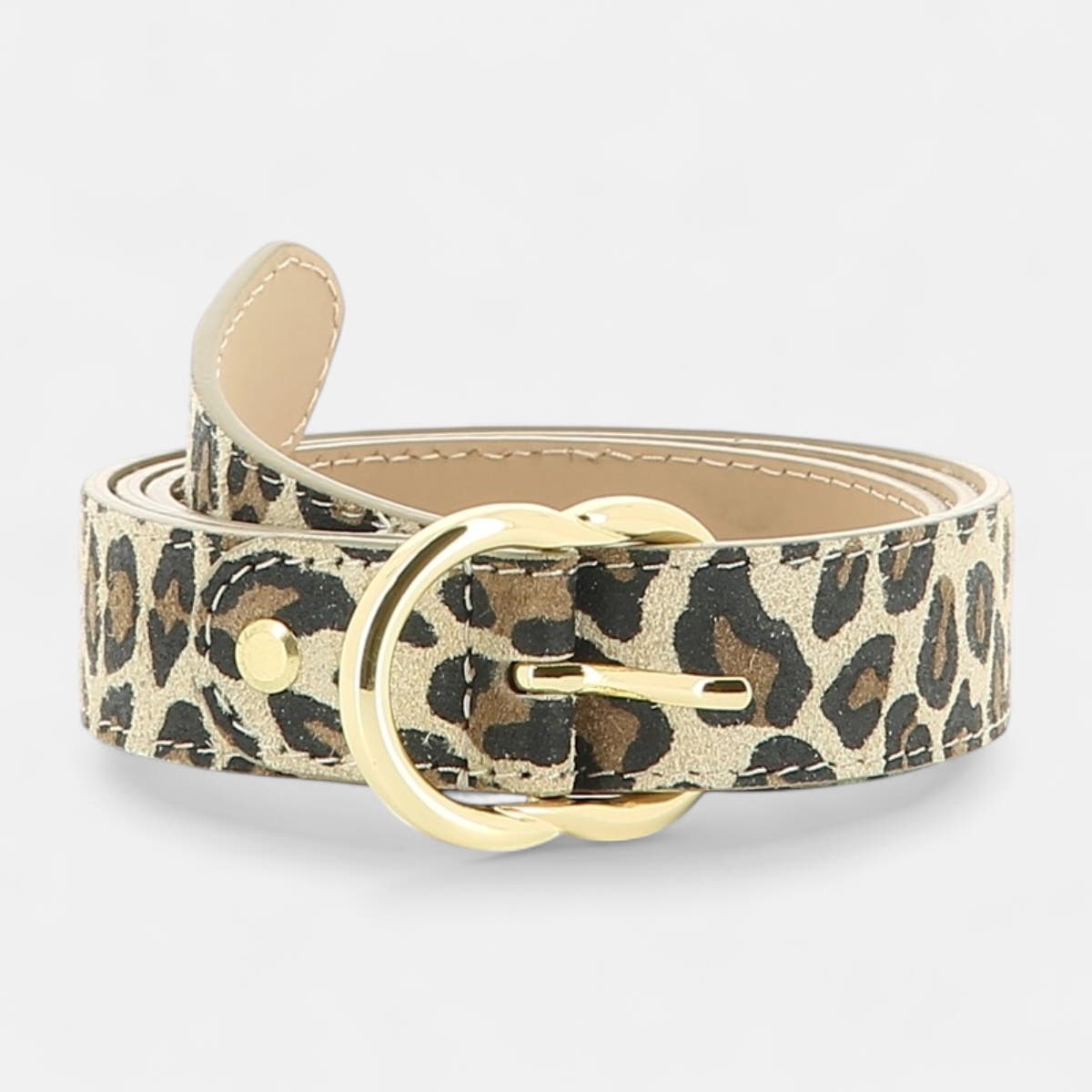 Ceinture en cuir multicolore
