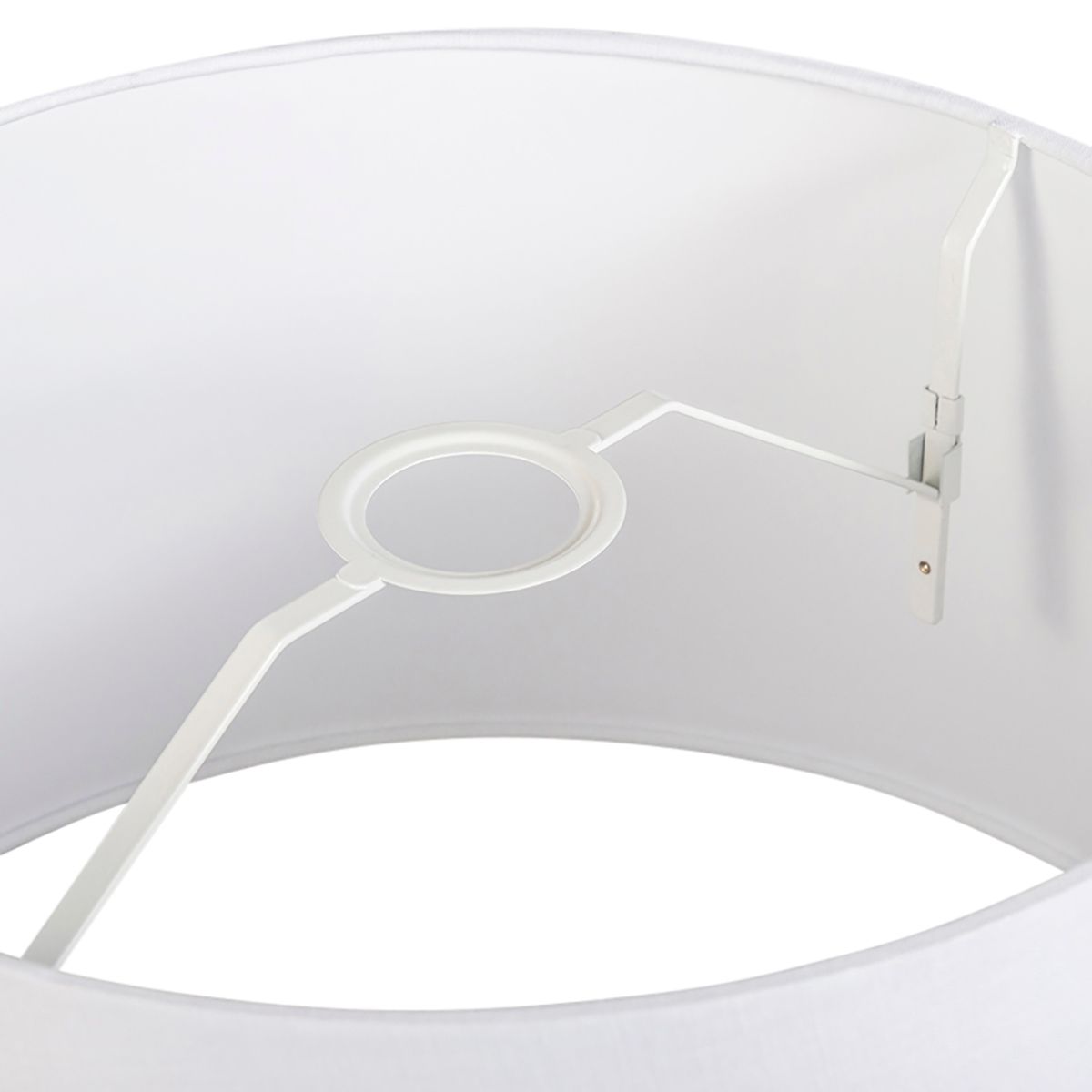 Linnen lampenkap wit 45 cm