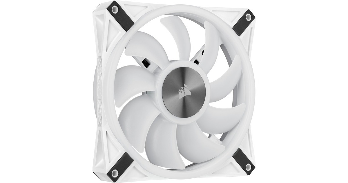 CorsairiCUE QL140 RGB case fans  (Wit, 2 stuks, 140 x 140 x 25 mm, PWM)