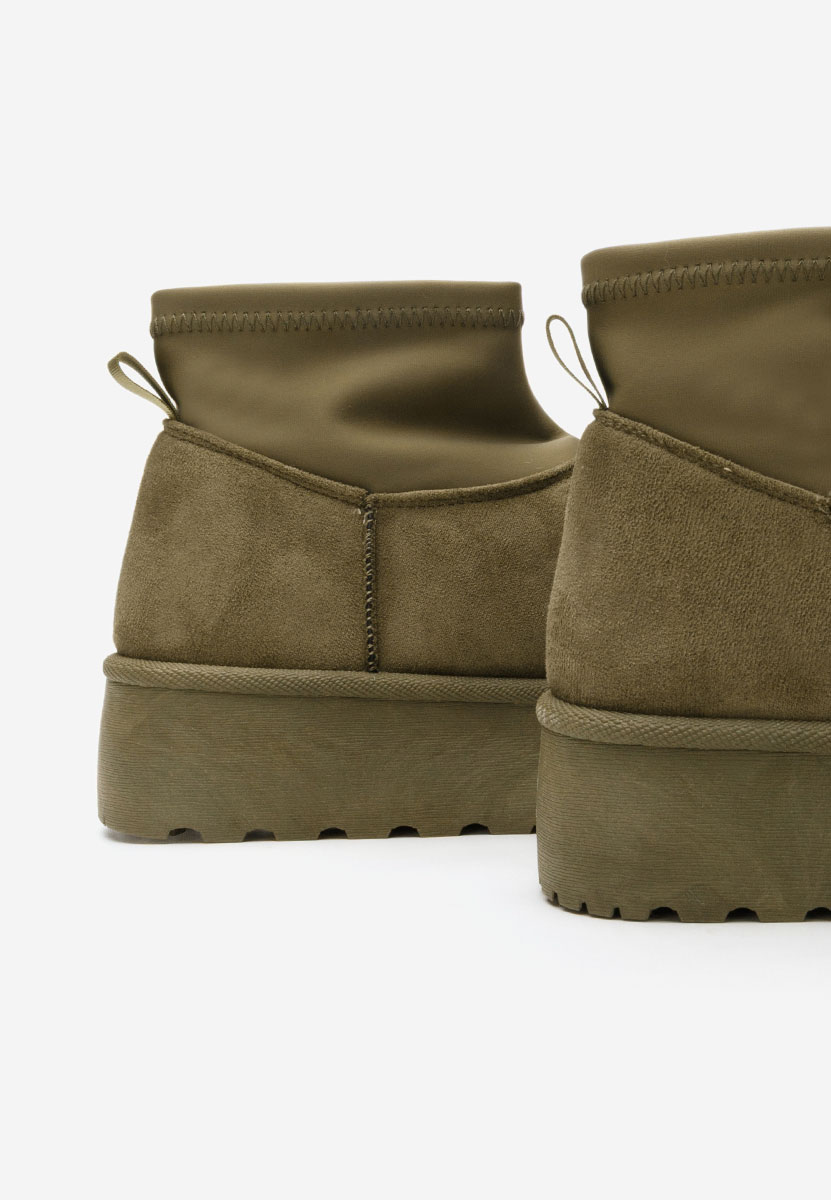 Bottes à plateforme vert Aydena