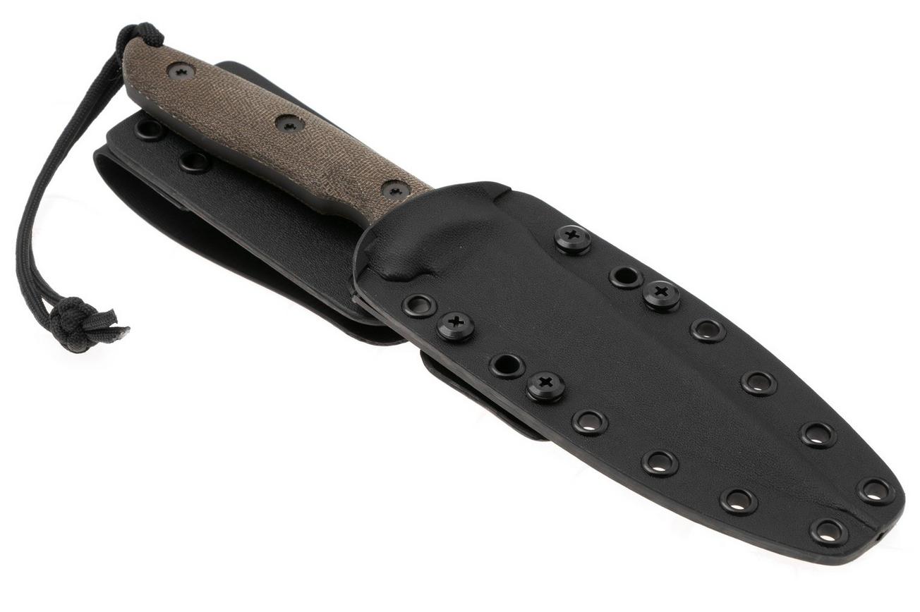 Spartan Blades Moros SB53BKGRKYBK Black, Green Micarta, survivalmes, kydex schede