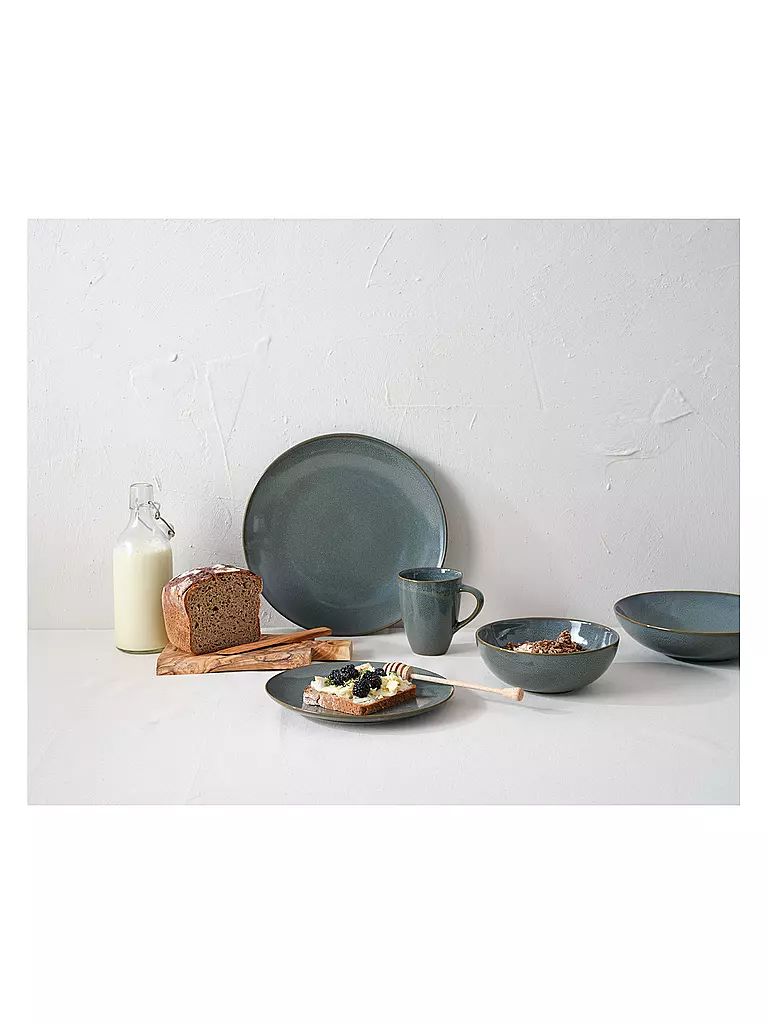 ASA SELECTION Dessertteller JOLIE 21,5cm Verino dunkelgrün