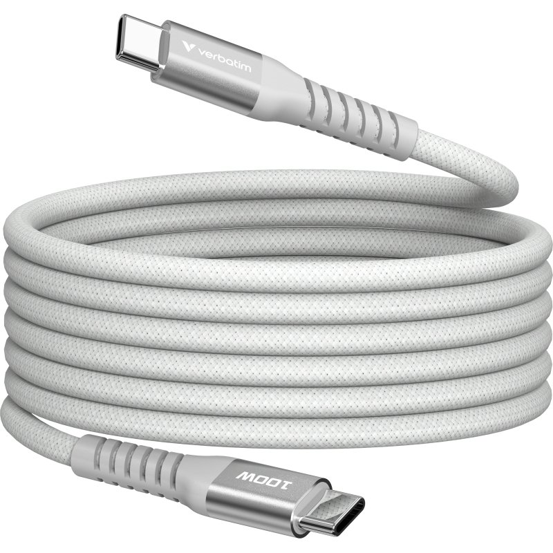 Verbatim 31854 câble USB USB 2.0 1,2 m USB C 0,48 Gbit/s 100 W Gris