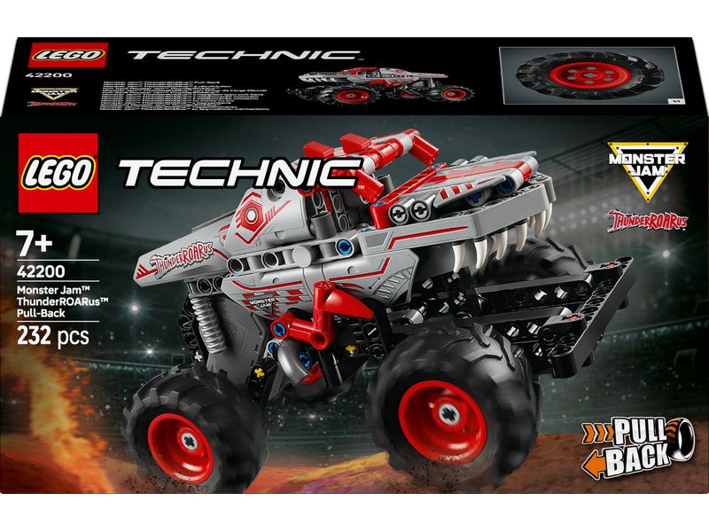 LEGO® Technic Monster Jam ThunderROARus 42200 Monstertruck-Bauset mit Rückziehmotor für Monster Jam Spass