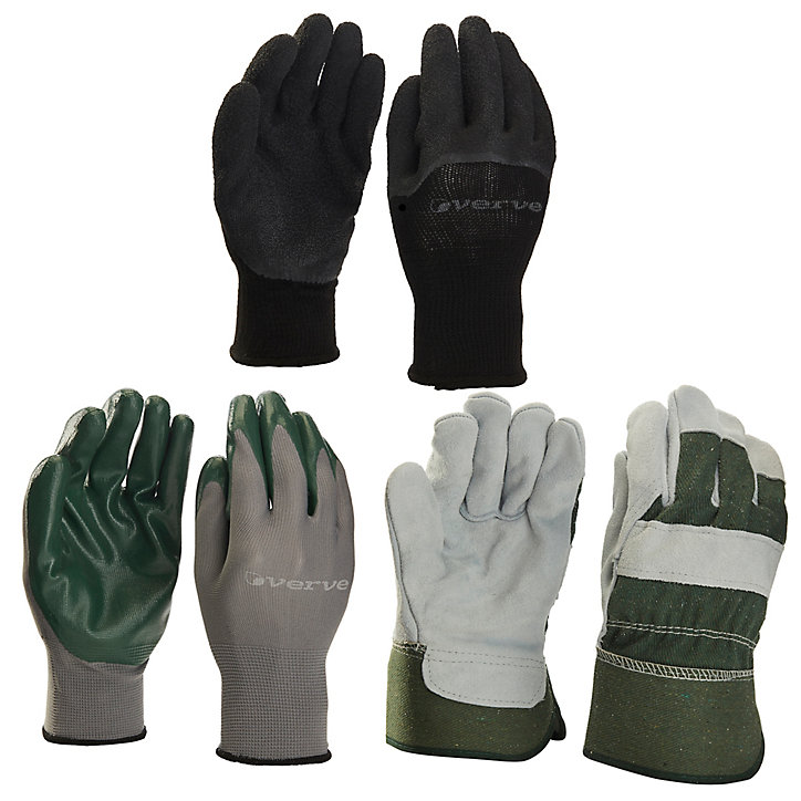 Gants nitrile à usage général Verve, paquet de 3 paires - Taille 9 (L)