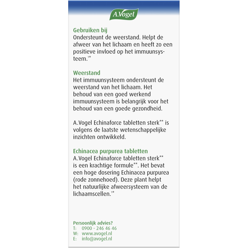 A.Vogel Echinaforce sterk** tabletten