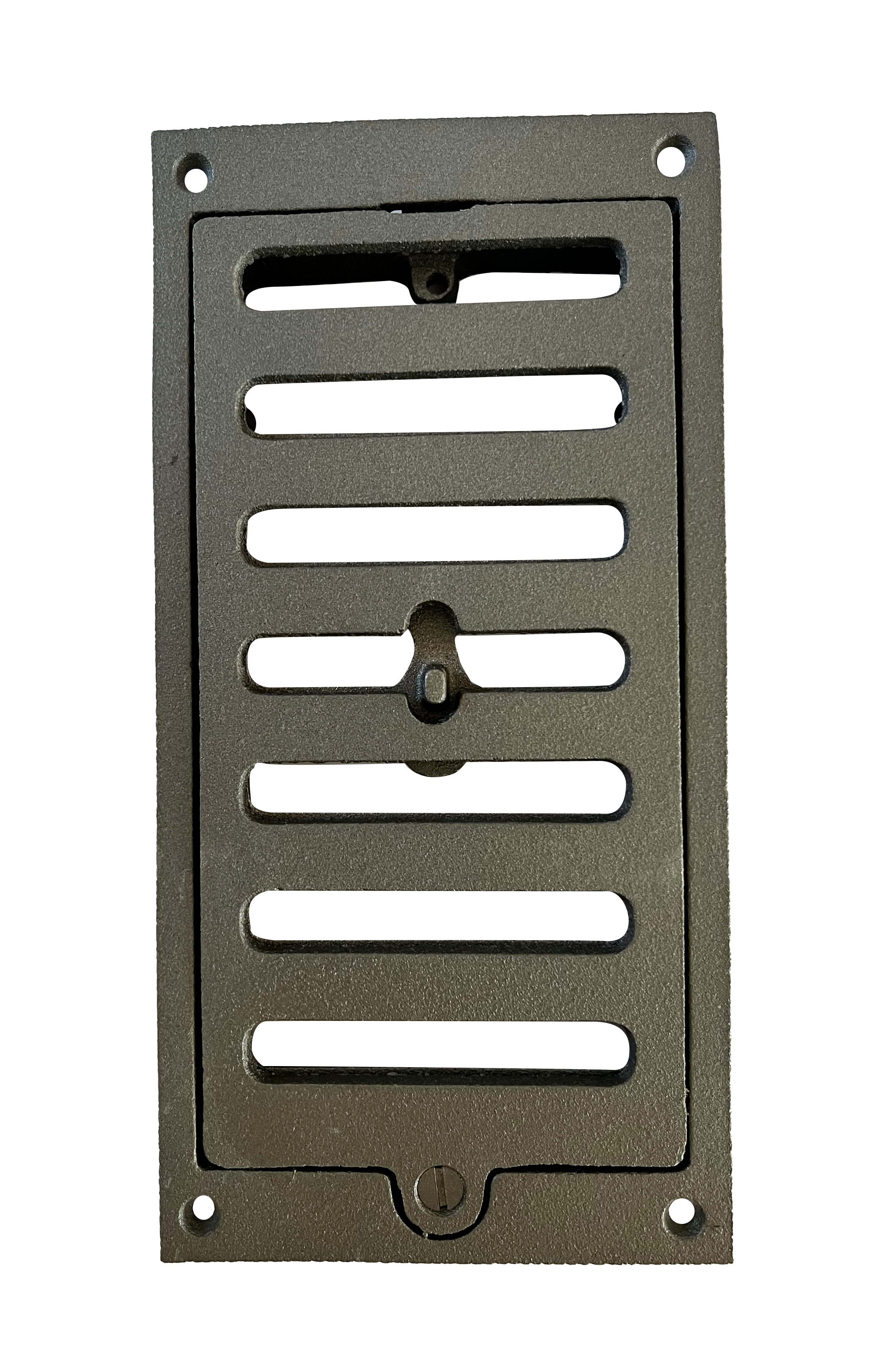 Grille à coulisse en fonte 21 cm x 10.5 cm