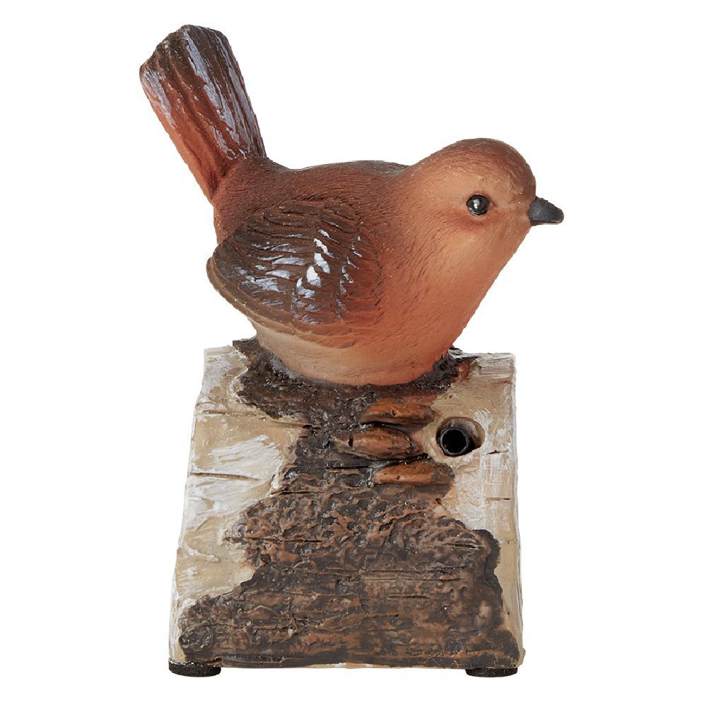 Oiseau décoratif à détecteur de mouvement 7x6xH9,5 cm