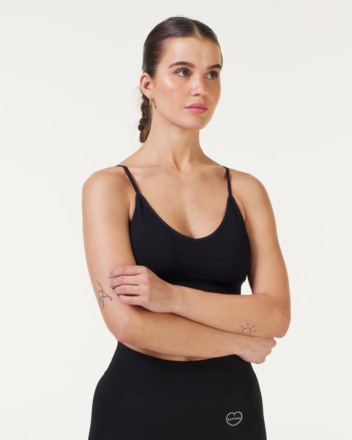 Bumpro Daily Seamless Rib Bra Black