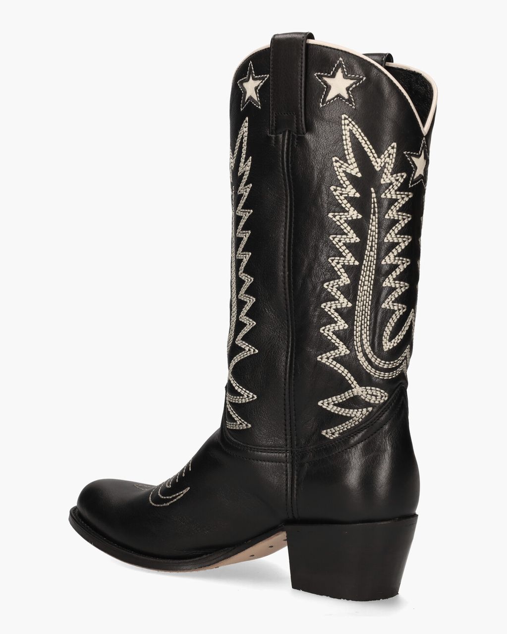 Sendra 14164 Zwart/Off-White Damesboots