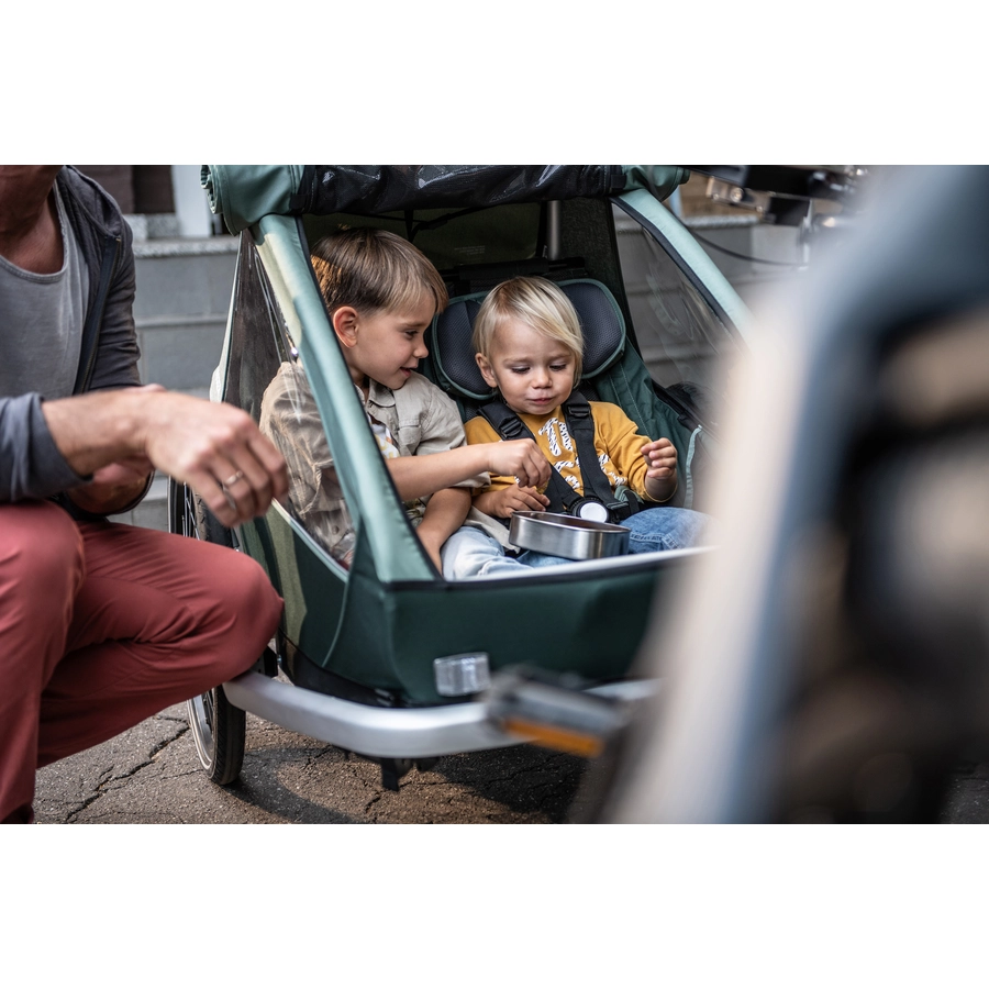 CROOZER Kinderfahrradanhänger Kid Vaaya 2 Jungle green